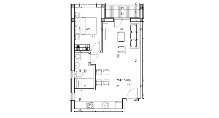Jednosoban stan | 4zida