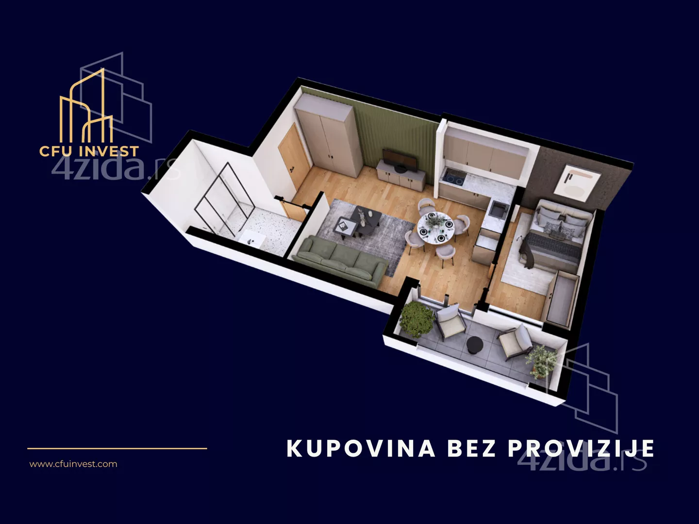 Dvosoban stan | 4zida