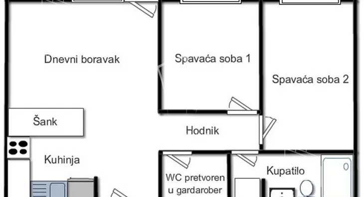 Dvoiposoban stan | 4zida