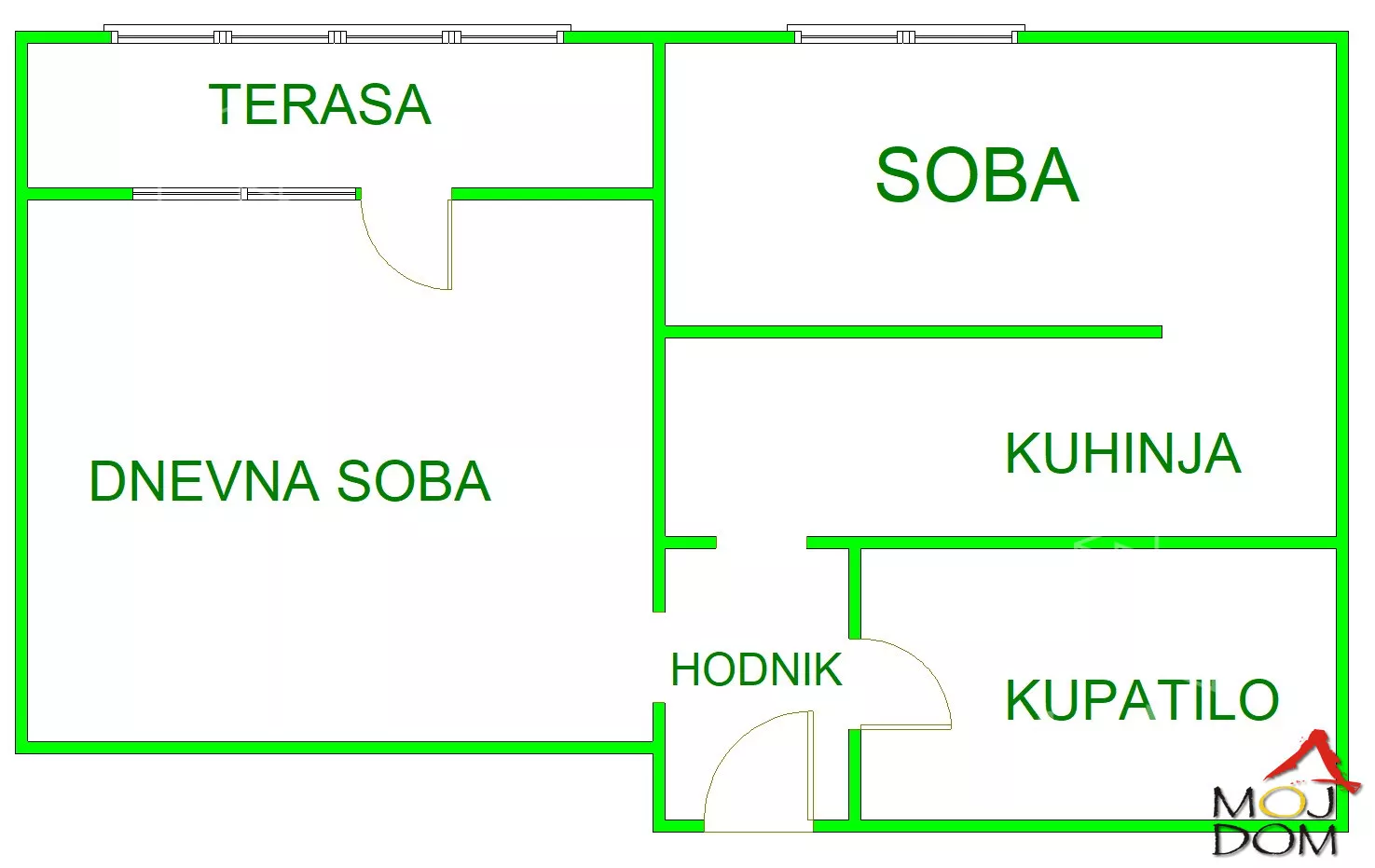 Jednoiposoban stan | 4zida
