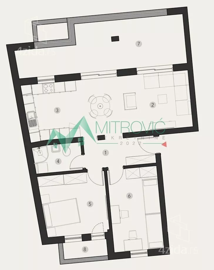 Trosoban stan | 4zida