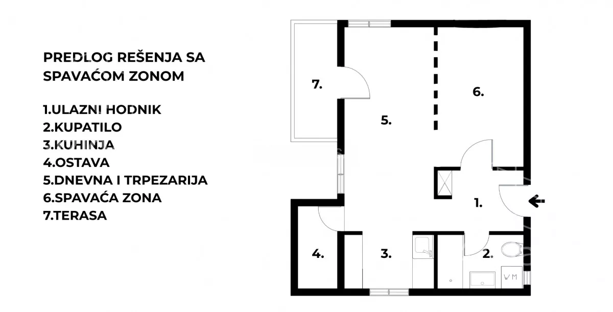 Jednosoban stan | 4zida