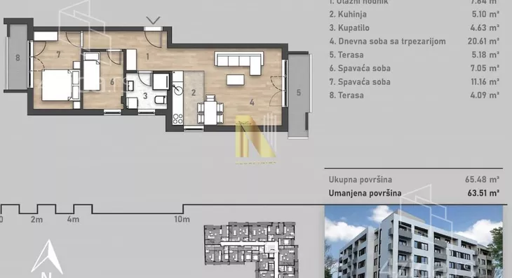 Trosoban stan | 4zida