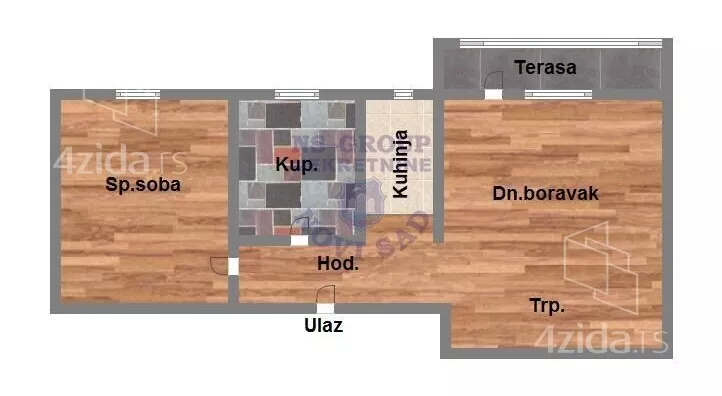 Jednoiposoban stan | 4zida