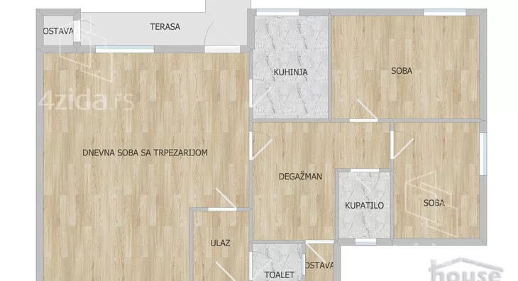 Trosoban stan | 4zida