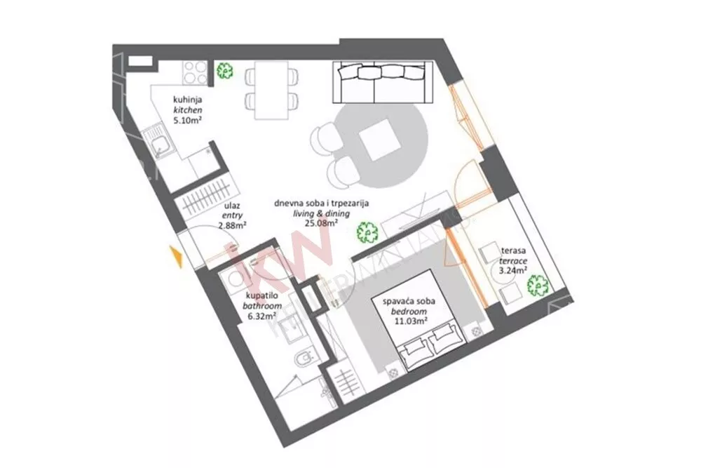 Dvosoban stan | 4zida