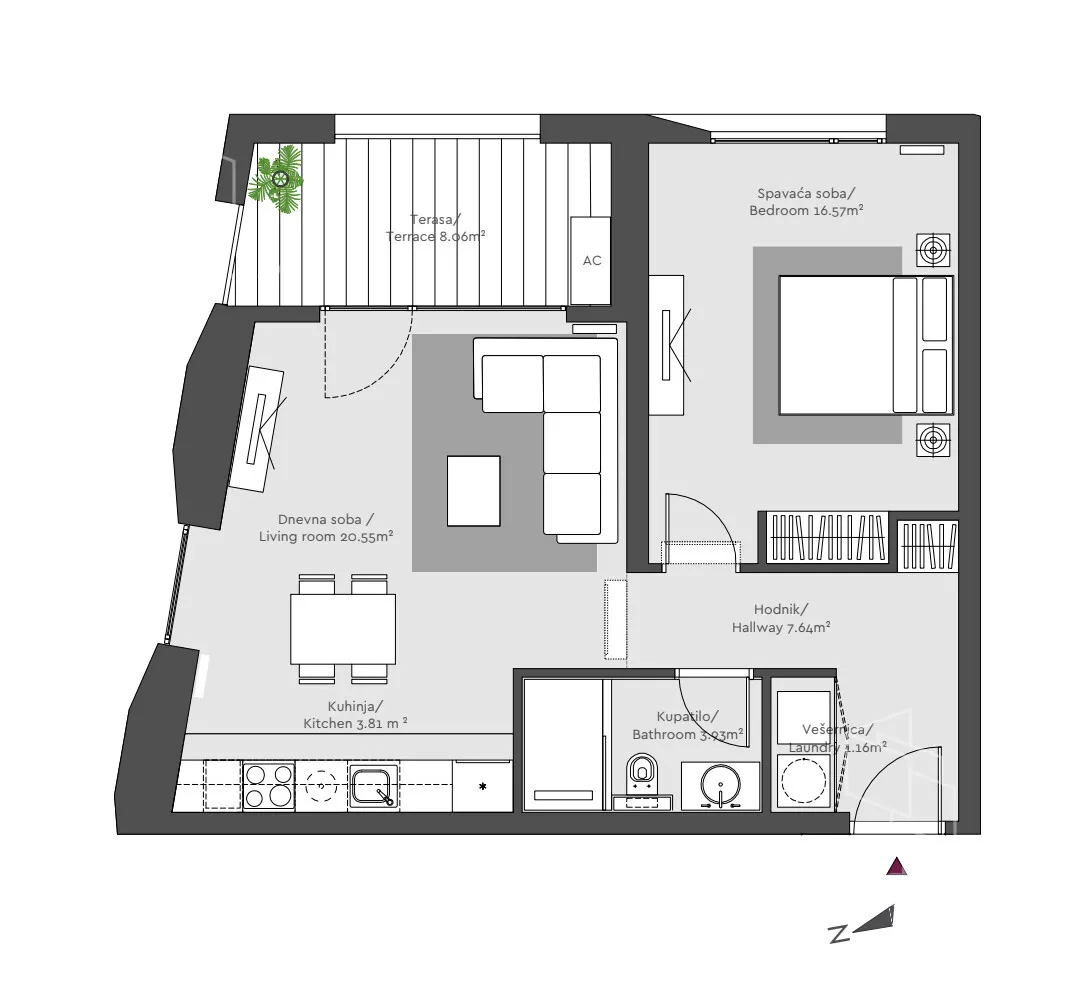 Dvosoban stan | 4zida