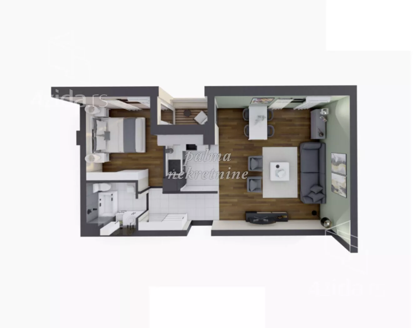 Jednoiposoban stan | 4zida