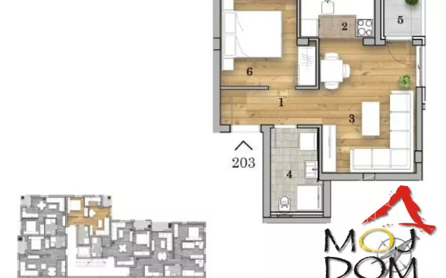 Jednoiposoban stan | 4zida