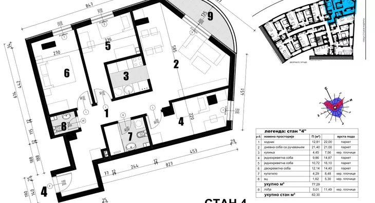 Troiposoban stan | 4zida