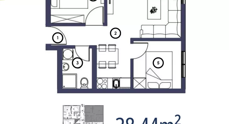 Jednosoban stan | 4zida