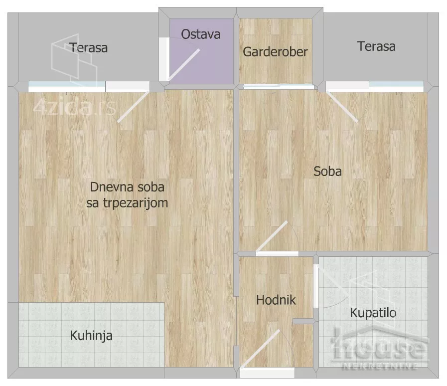 Jednoiposoban stan | 4zida