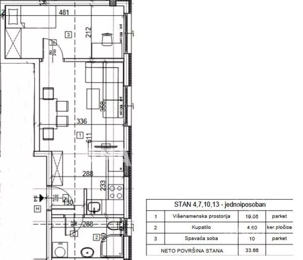 Dvosoban stan | 4zida