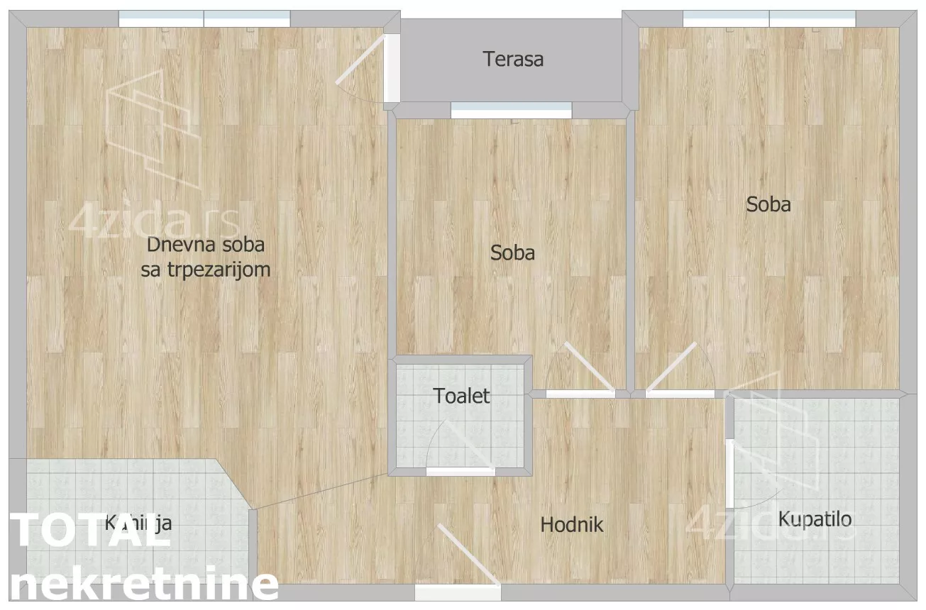 Trosoban stan | 4zida