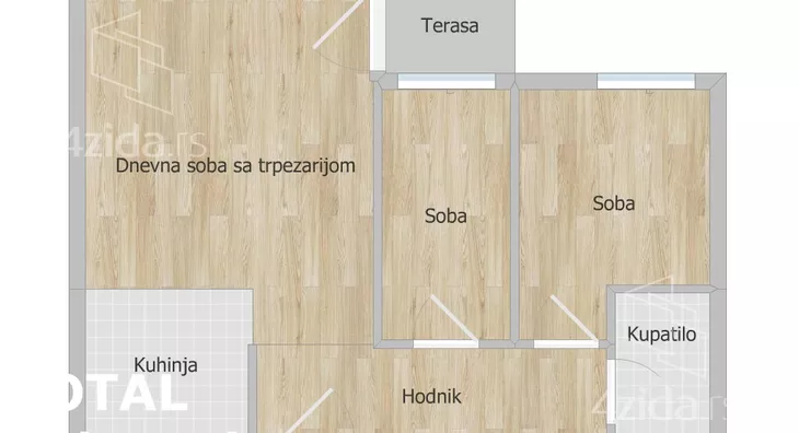 Trosoban stan | 4zida