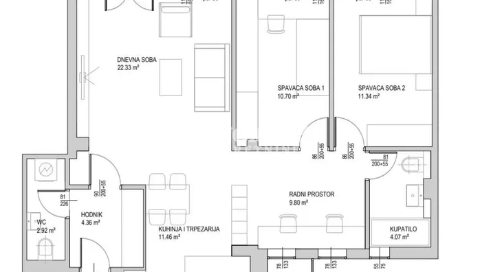 Trosoban stan | 4zida