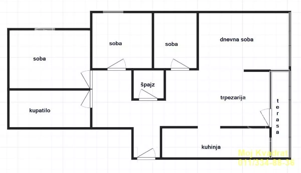 Troiposoban stan | 4zida