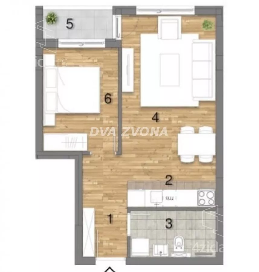 Dvosoban stan | 4zida