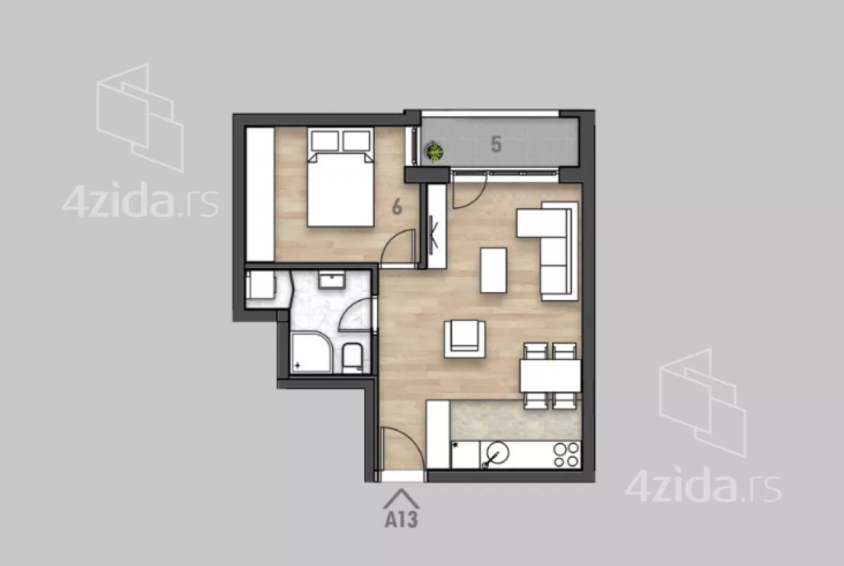 Dvosoban stan | 4zida