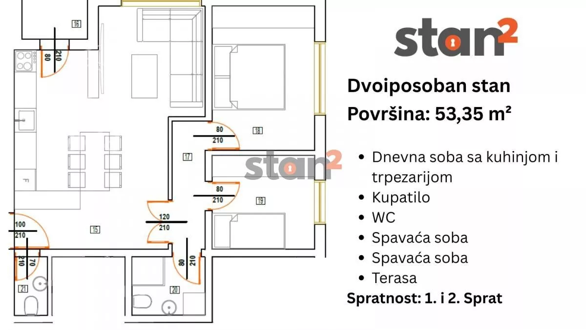 Dvoiposoban stan | 4zida