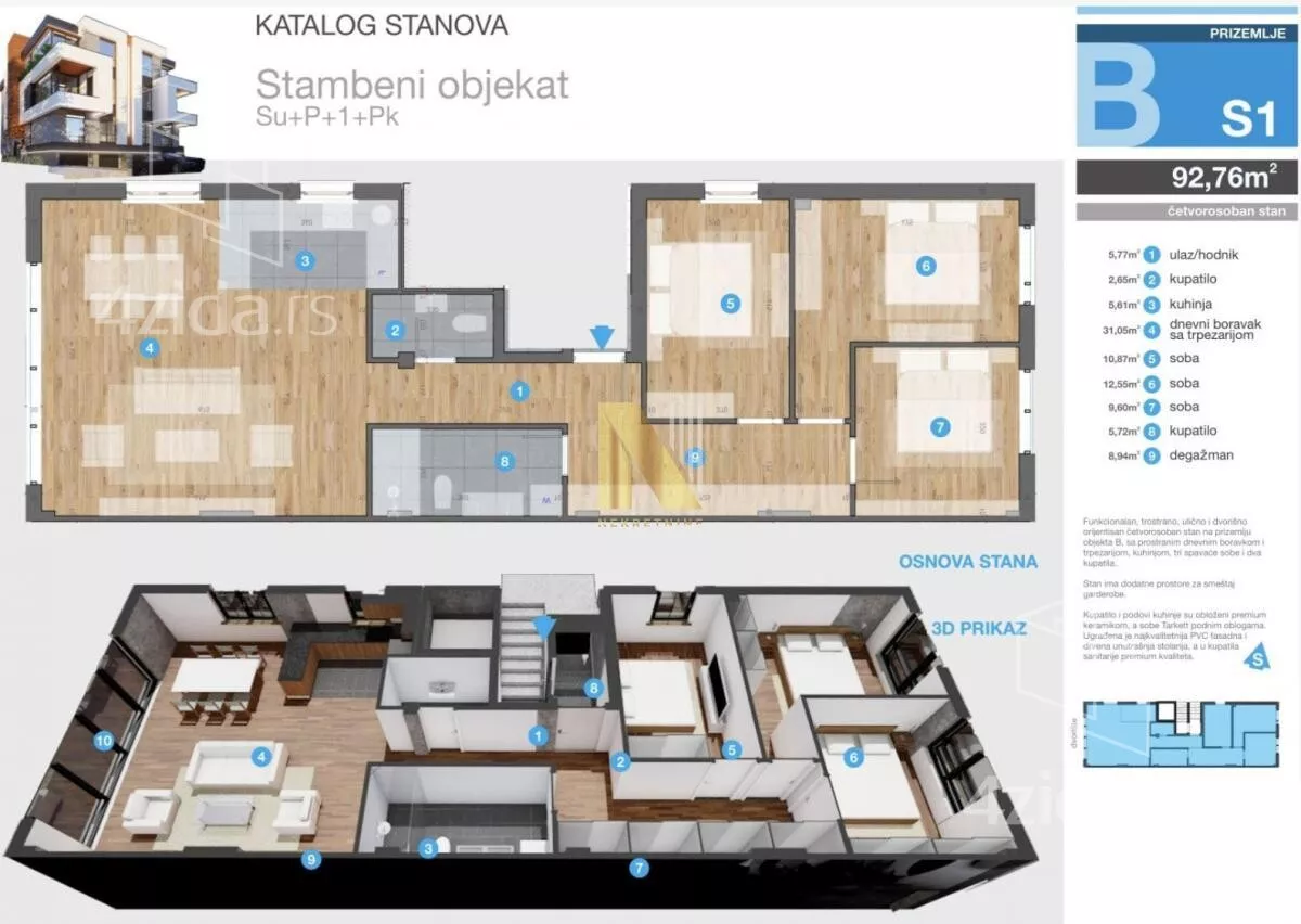 Četvorosoban stan | 4zida