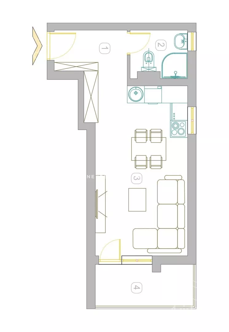 Jednosoban stan | 4zida