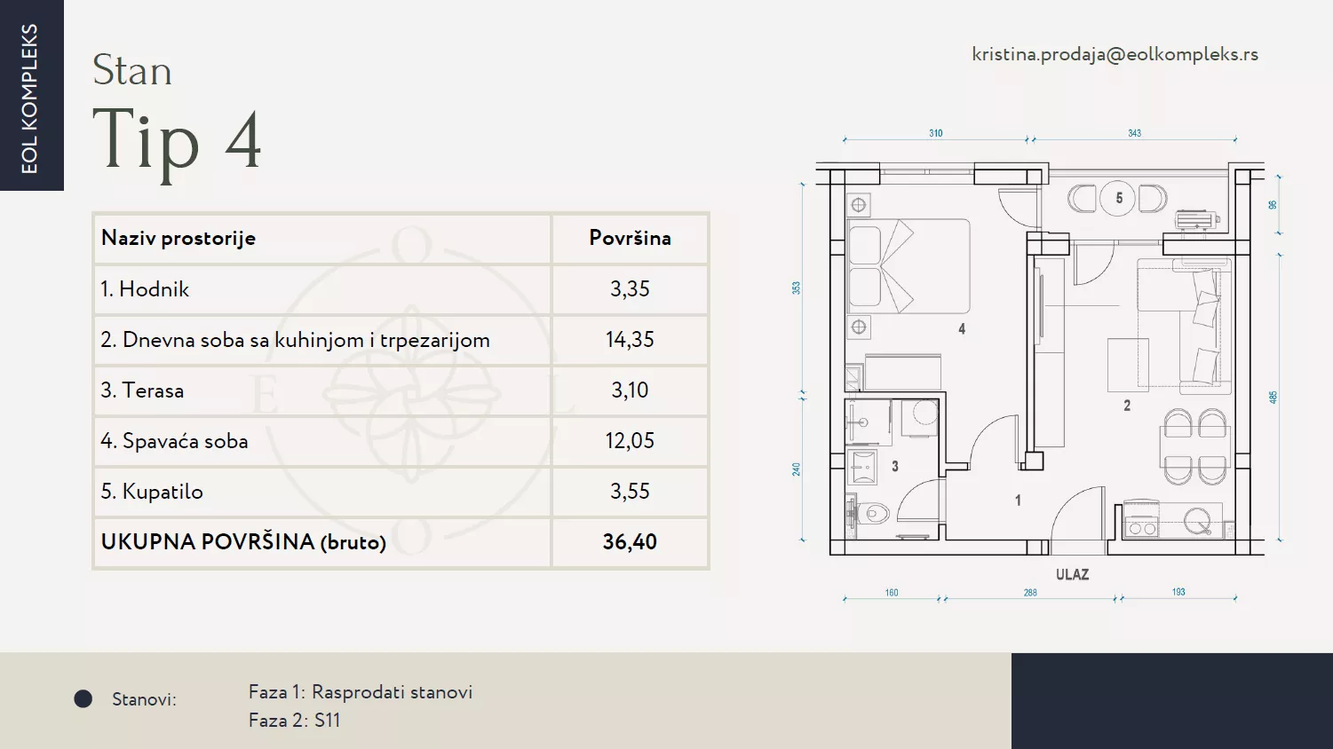 Jednosoban stan | 4zida