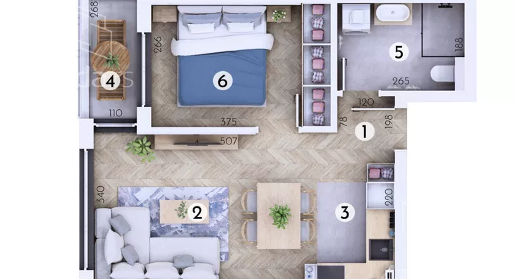 Jednoiposoban stan | 4zida